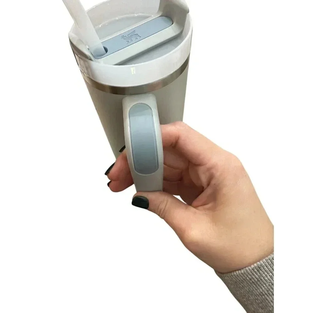 Stanley 30oz Tumbler Cup With Straw And Lid Blue/gray